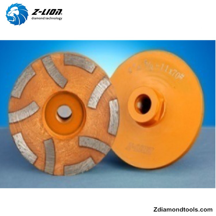 <b>4 Inch Resin Filled Concrete Grinding Cup Wheel ZL-24</b>