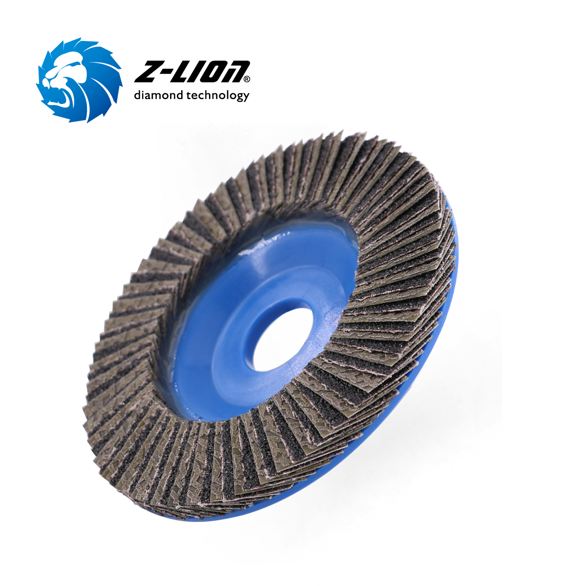 Hybrid diamond flap wheels | ZL-WMC67PH Plastic Backing Hybrid Diamond Flap Wheels for Porcelain Tile Grinding